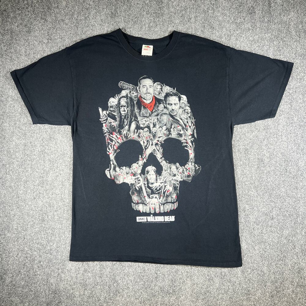 2016 The Walking Dead Skull T-Shirt Large Horror TV Show